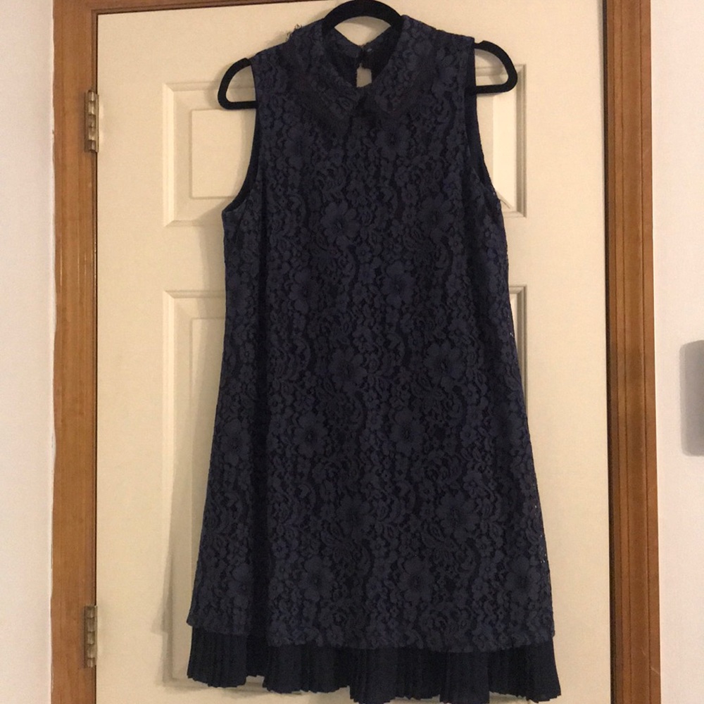 Nanette Lepore lace shift dress with collar